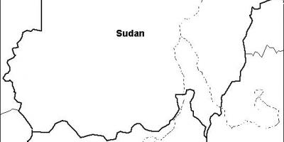 Χάρτης του Σουδάν κενό