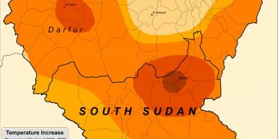 Χάρτης του Σουδάν κλίμα